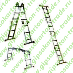 БИБЕР Лестница-трансформер 4-х секционная 3-х ступенчатая