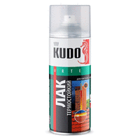 Лак аэрозольный термостойкий KUDO KU-9006